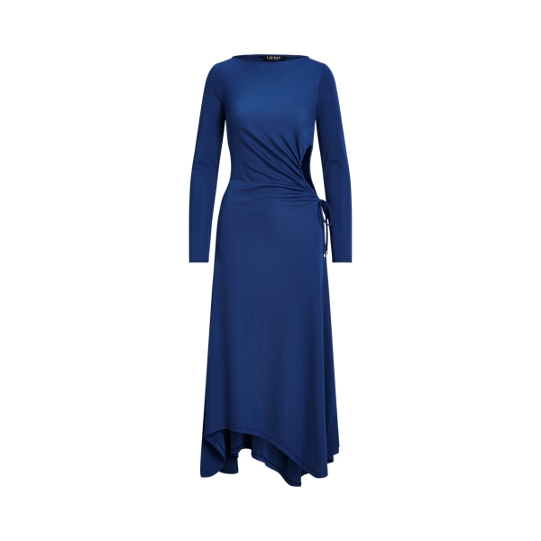 Cutout Stretch Jersey Long-Sleeve Dress