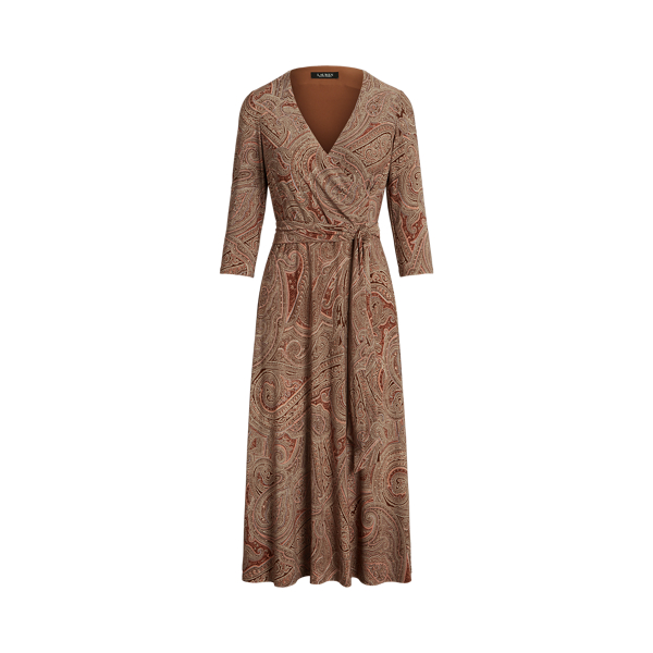 Vestido malha sobrepeliz el&aacute;st. Paisley Lauren em 1