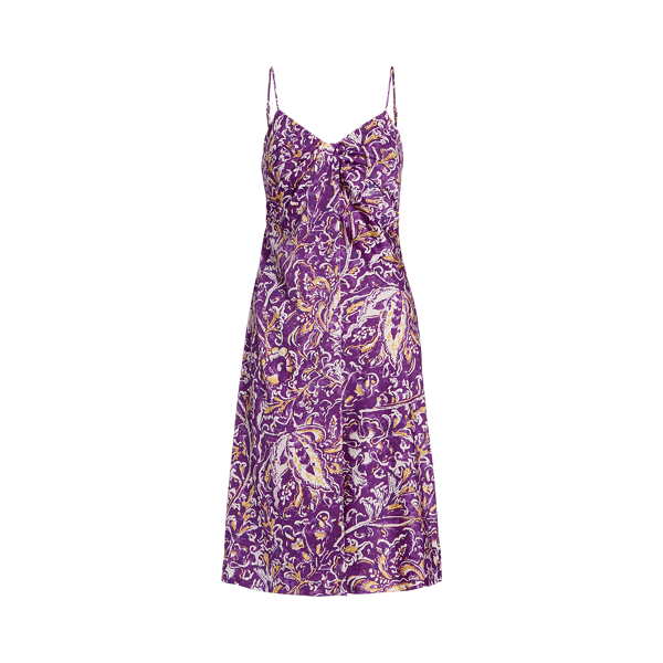 Vestido de c&oacute;ctel de muselina estampado Lauren en 1