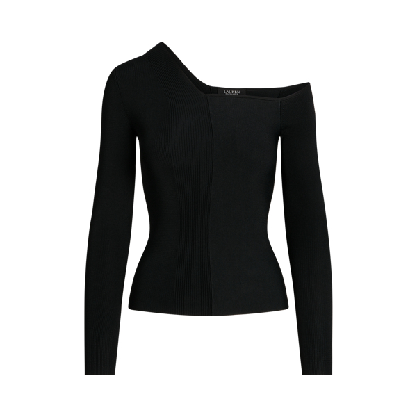 One-Shoulder Rib-knit Jumper Lauren 1