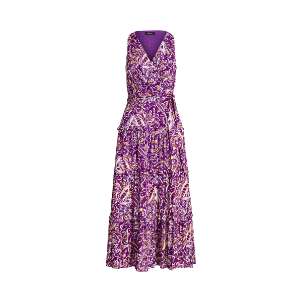 Print Cotton Voile Sleeveless Dress Lauren 1