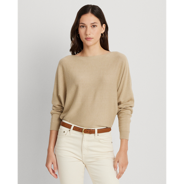 Cotton Blend Dolman Sleeve Jumper for Women Ralph Lauren UK