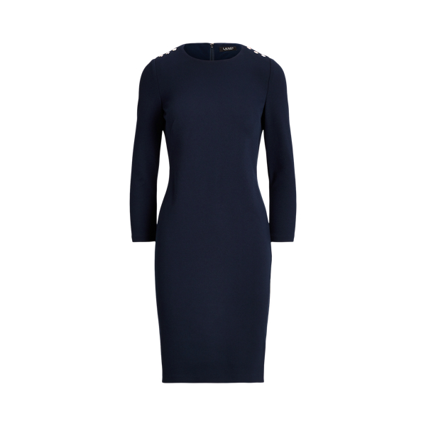 Ponte Three-Quarter-Sleeve Dress for Women | Ralph Lauren® PA