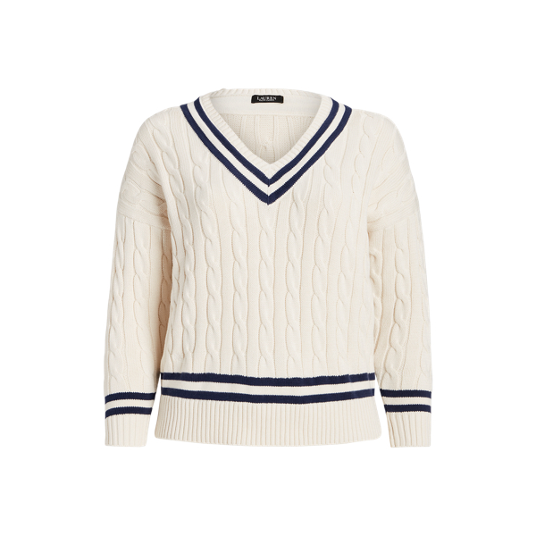 Jersey de cricket en punto de ochos Lauren Woman en 1