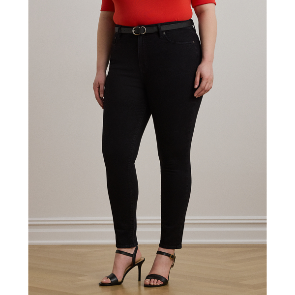 Black Wash High-Rise Skinny Ankle Jean Lauren Woman 4