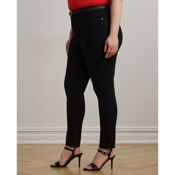 Black Wash High-Rise Skinny Ankle Jean Lauren Woman 5