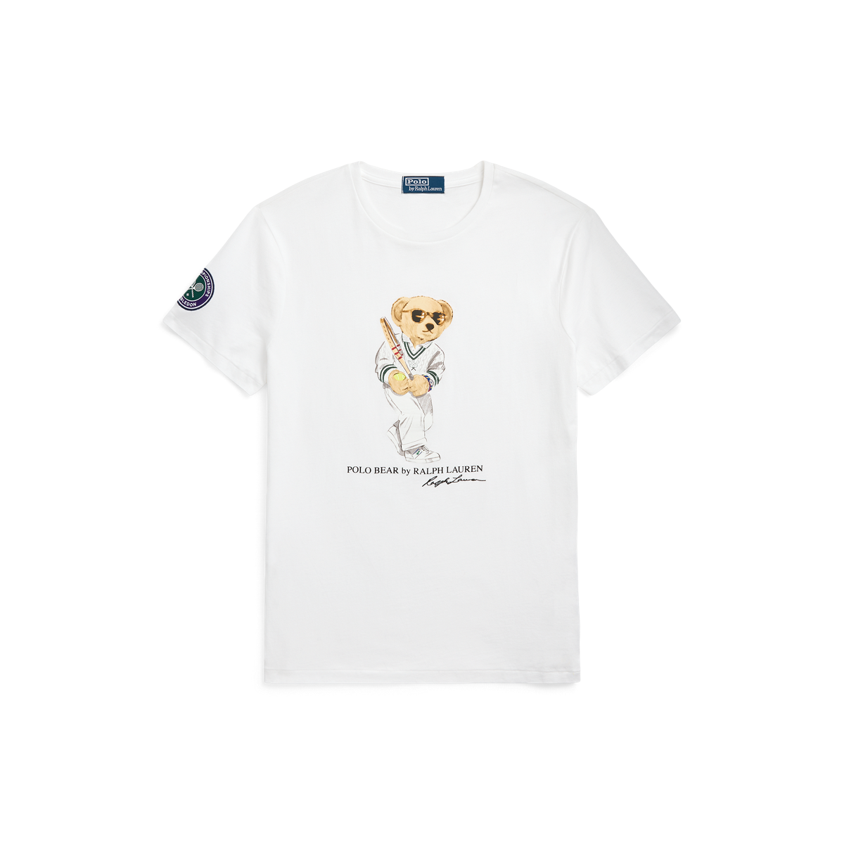 ■POLO RALPH LAUREN■ Wimbledon Custom Slim Fit Polo Bear T- Custom Slim Bear Performance Polo Shirt