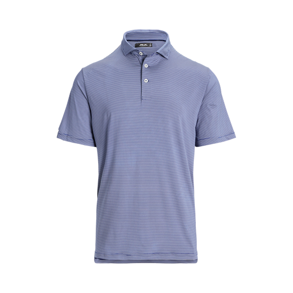 Classic Fit Striped Stretch Polo Shirt