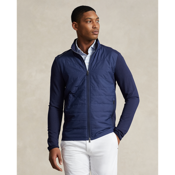 Refined Navy Hybrid Mockneck Jacket RLX 1