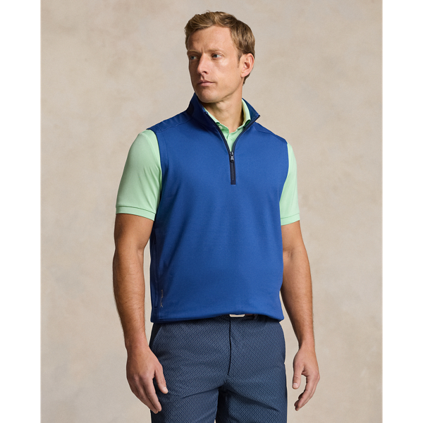 Stretch Jersey Quarter-Zip Vest