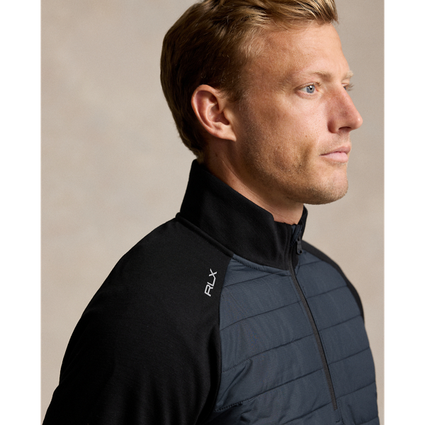 Polo Black Classic Fit Hybrid Half-Zip Pullover RLX 6