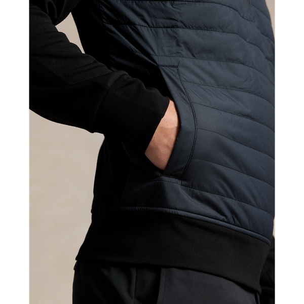 Polo Black Classic Fit Hybrid Half-Zip Pullover RLX 7