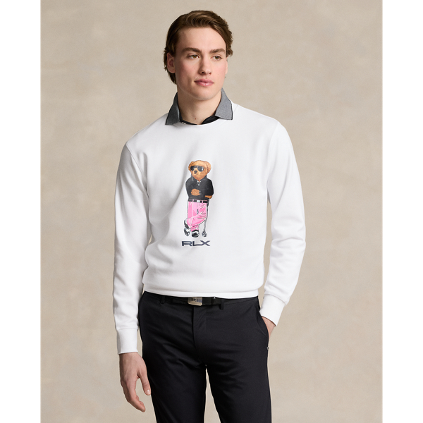 Ceramic White Polo Bear Double-Knit Sweatshirt RLX 1