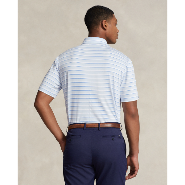 Oxford Blue Multi Classic Fit Stretch Jersey Polo Shirt RLX 5