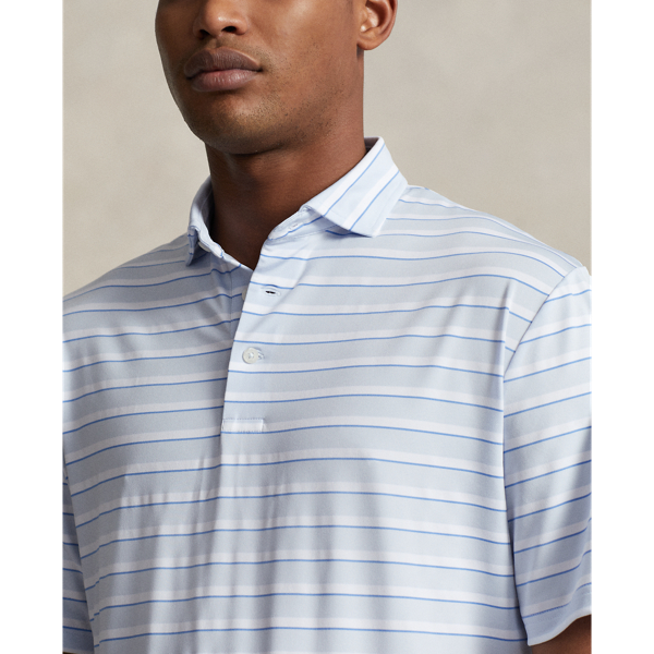 Oxford Blue Multi Classic Fit Stretch Jersey Polo Shirt RLX 6