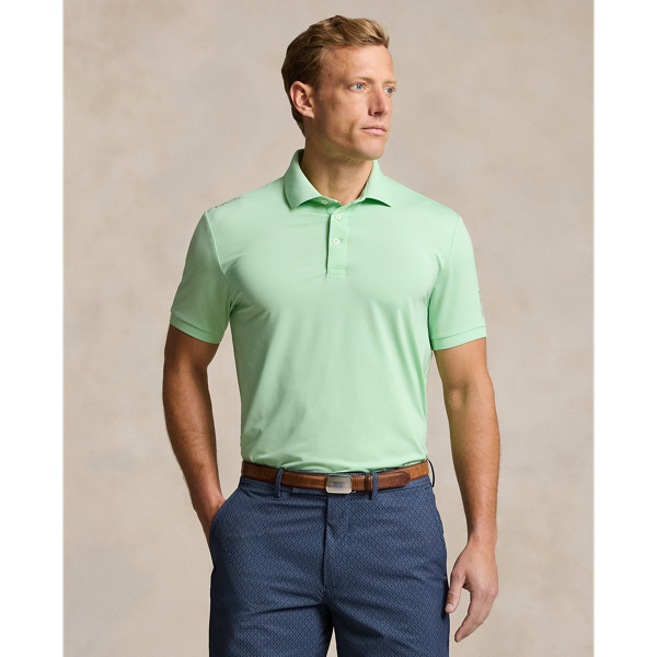 Pastel Mint Tailored Fit Performance Polo Shirt RLX 1