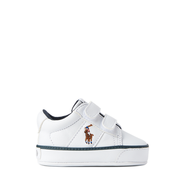 Ralph Lauren Kids Hollis EZ Trainers in White