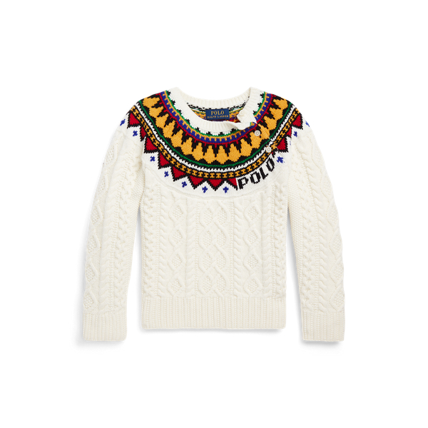 Fair Isle Aran-Knit Jumper