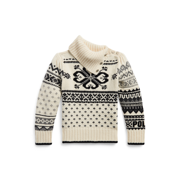 Fair Isle Wool-Blend Roll-Neck Jumper