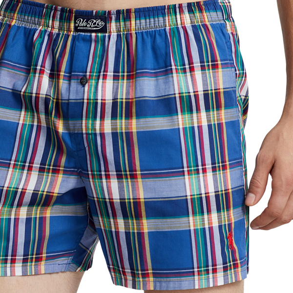Glengate Plaid Plaid Cotton Boxer Polo Ralph Lauren 4