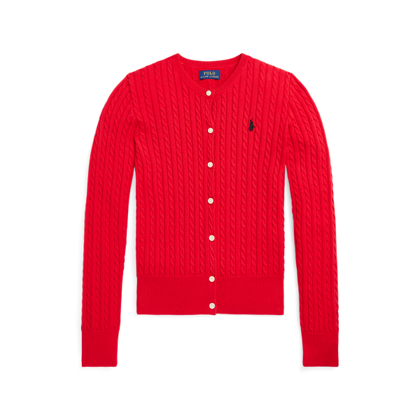 Mini-Cable Cotton Cardigan