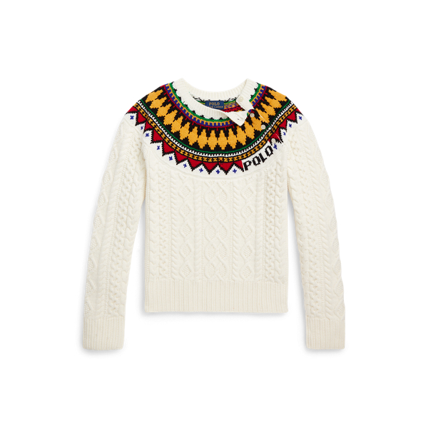 Maglia Fair Isle a punto Aran