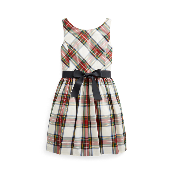 Plaid Fit-and-Flare Dress