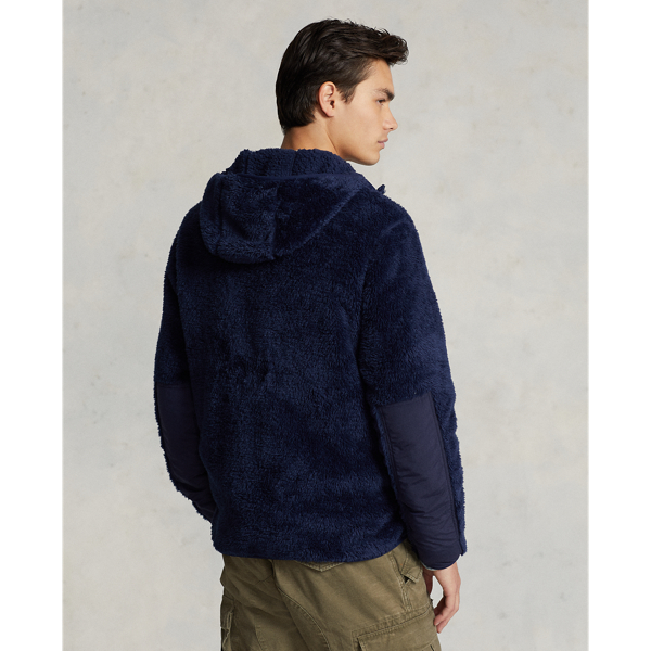 Newport Navy/Navy Pile Fleece Full-Zip Hoodie Polo Ralph Lauren 5