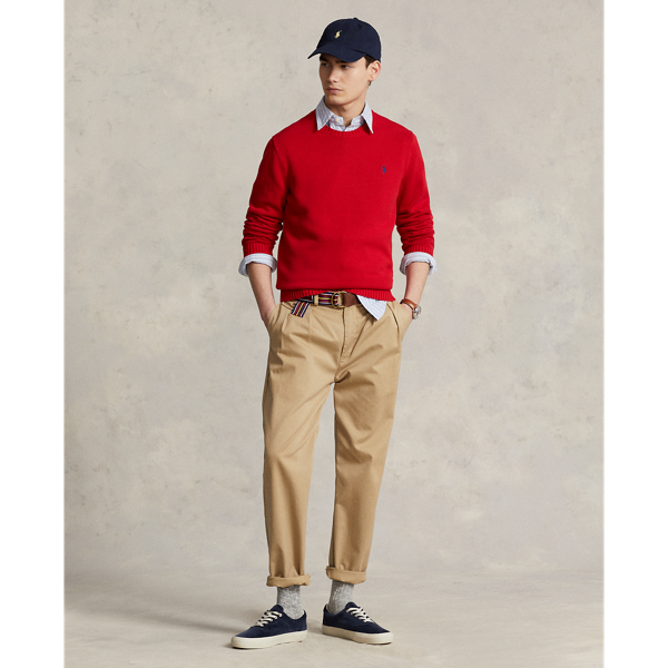 Rundhalspullover aus Baumwolle Polo Ralph Lauren in Rot 4