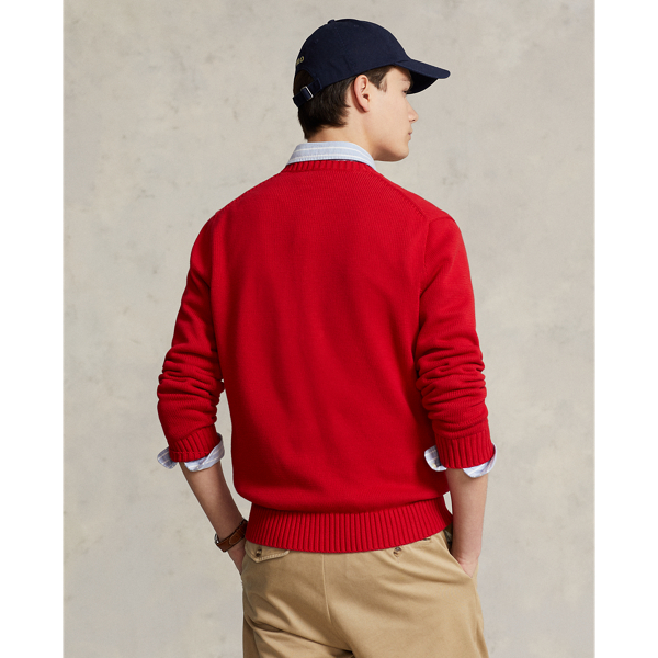 Rundhalspullover aus Baumwolle Polo Ralph Lauren in Rot 5