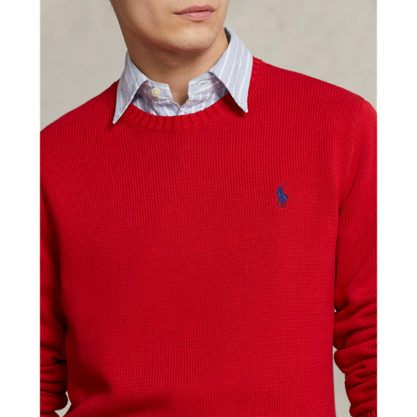 Rundhalspullover aus Baumwolle Polo Ralph Lauren in Rot 6