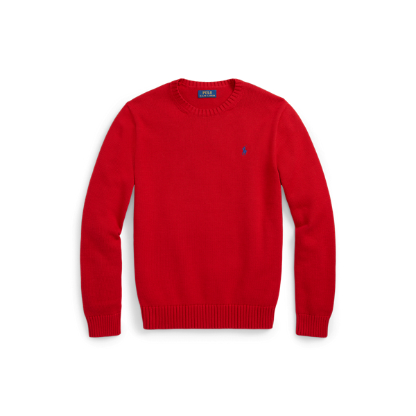 Rundhalspullover aus Baumwolle Polo Ralph Lauren in Rot 2