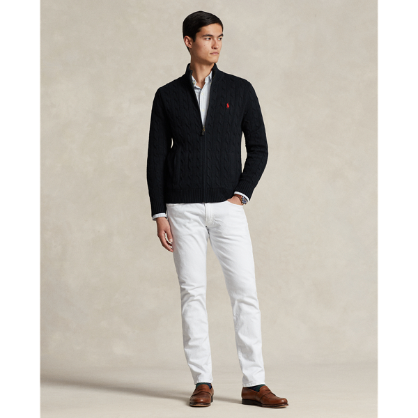 Baumwolljacke mit Zopfmuster Polo Ralph Lauren in Schwarz 4