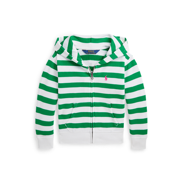 Striped Logo Terry Full-Zip Hoodie Girls 1.5-6.5 Years 1