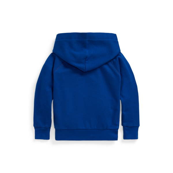 Sapphire Star French Knot Big Pony Fleece Hoodie Girls 2-6x for back to school, for fall 2