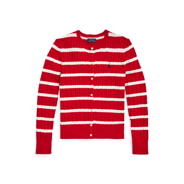 Ralph lauren striped cardigan best sale