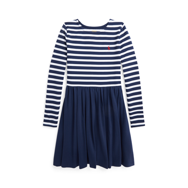 Gestreepte stretch ponte jurk Girls 7-14 Years in 1