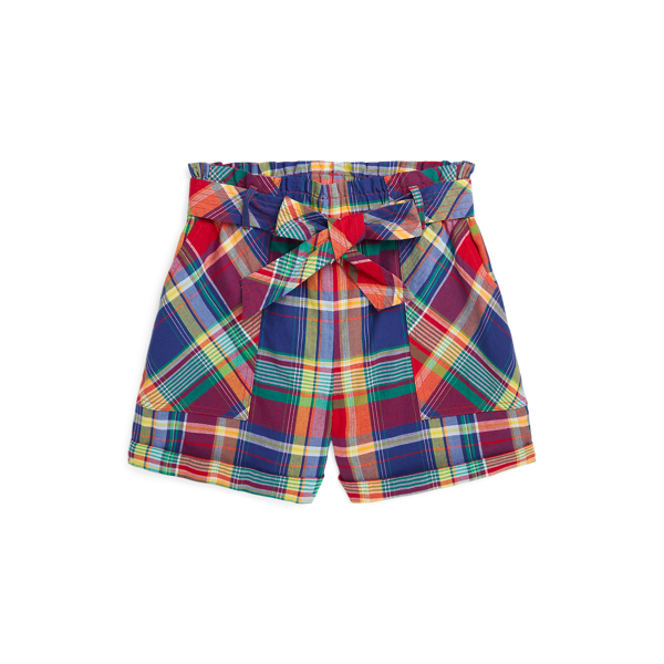 Cotton Madras Pull-On Short