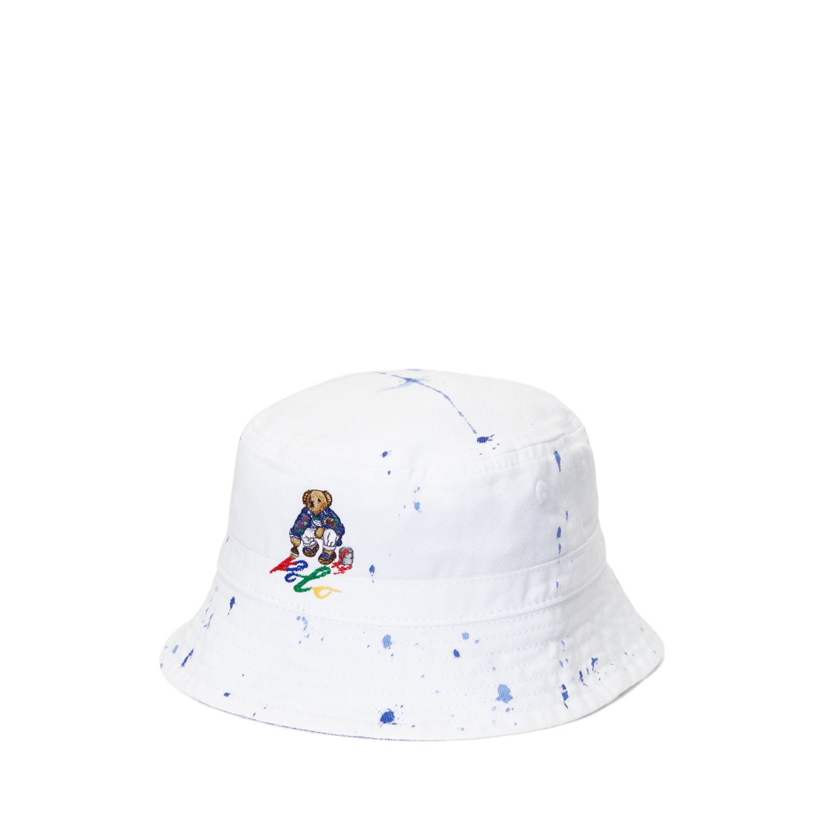 Paint Splatter Polo Bear Bucket Hat Baby Boy
