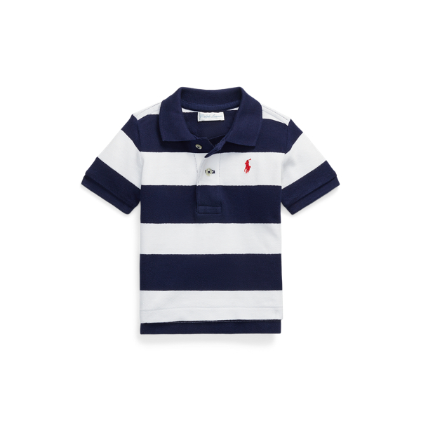 Polo&nbsp;ray&eacute; en coton piqu&eacute; Baby Boy en 1