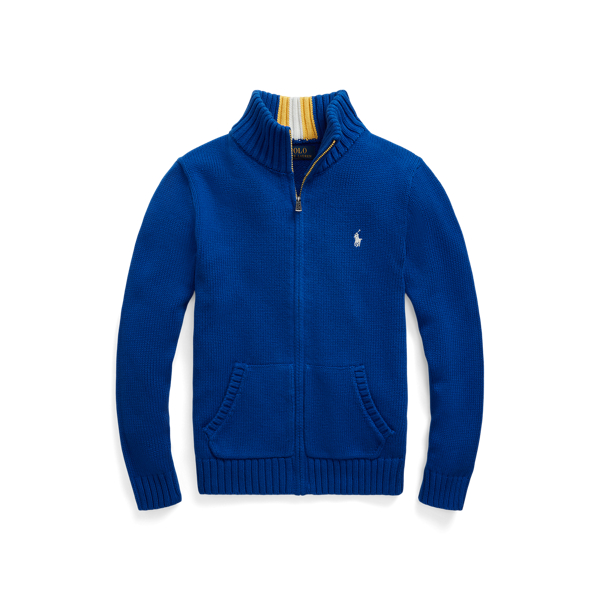 Pull en coton enti&egrave;rement zipp&eacute; Boys 6-14 Years en 1