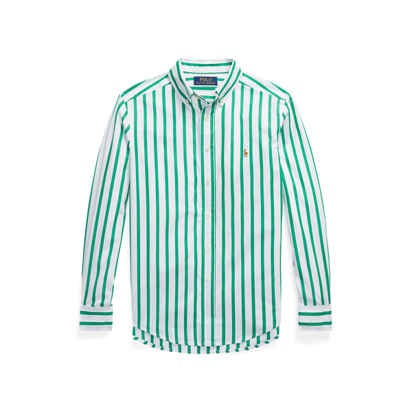 Camicia in popeline di cotone a righe Boys 6-14 Years in 1