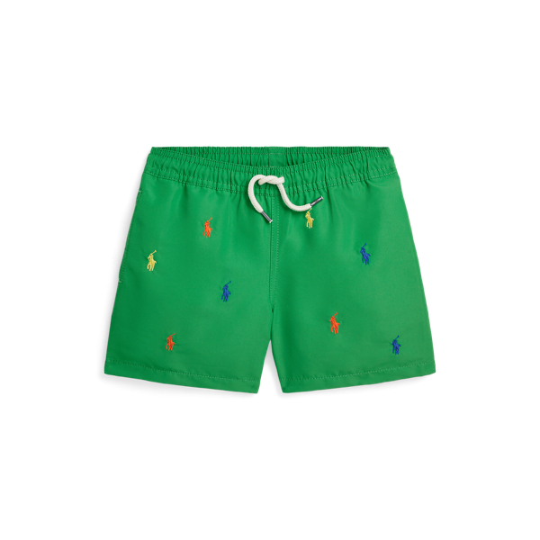 Preppy Green Traveler Swim Trunk Boys 2-7 1