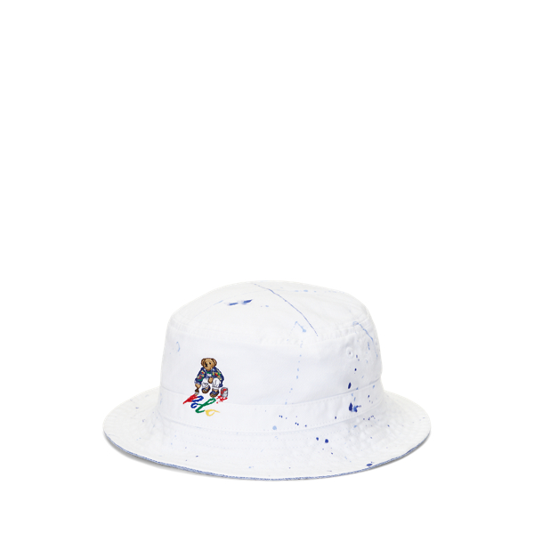 Paint-Splatter Polo Bear Bucket Hat Boys 1.5-6 Years 1