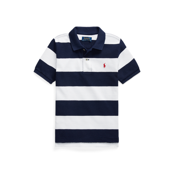Striped Cotton Mesh Polo Shirt Boys 1.5-6 Years 1