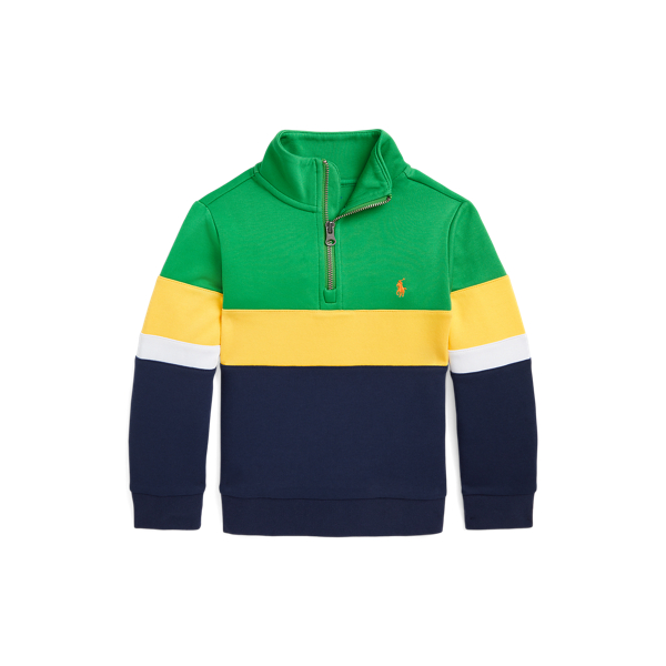 Double-Knit Quarter-Zip Pullover Boys 1.5-6 Years 1
