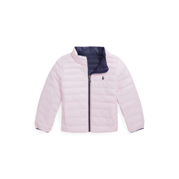 Hint Of Pink/Newport Navy P-Layer 2 Reversible Jacket Boys 2-7/Girls 2-6x for fall 1