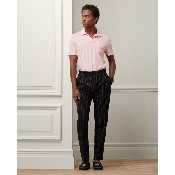 Pink Monogram Terry Polo Shirt Purple Label 4