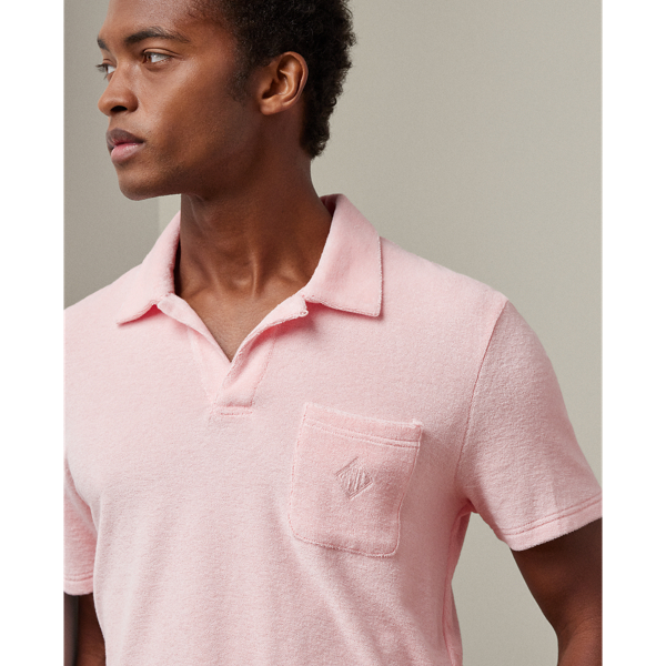 Pink Monogram Terry Polo Shirt Purple Label 6