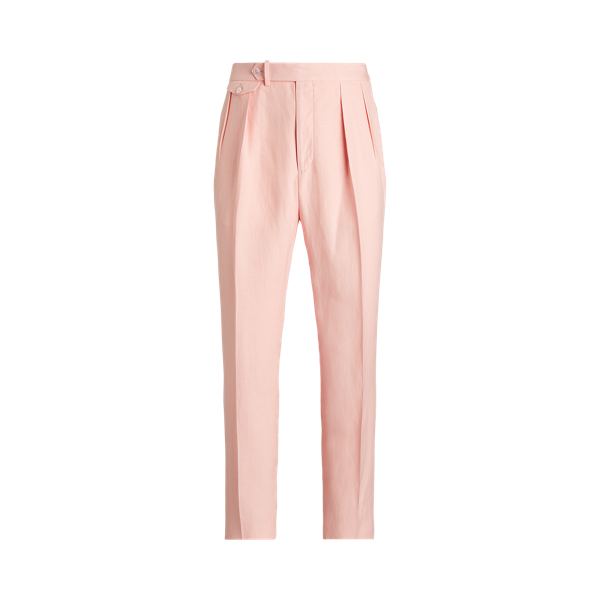 Pink Gregory Hand-Tailored Silk-Linen Trouser Purple Label 2